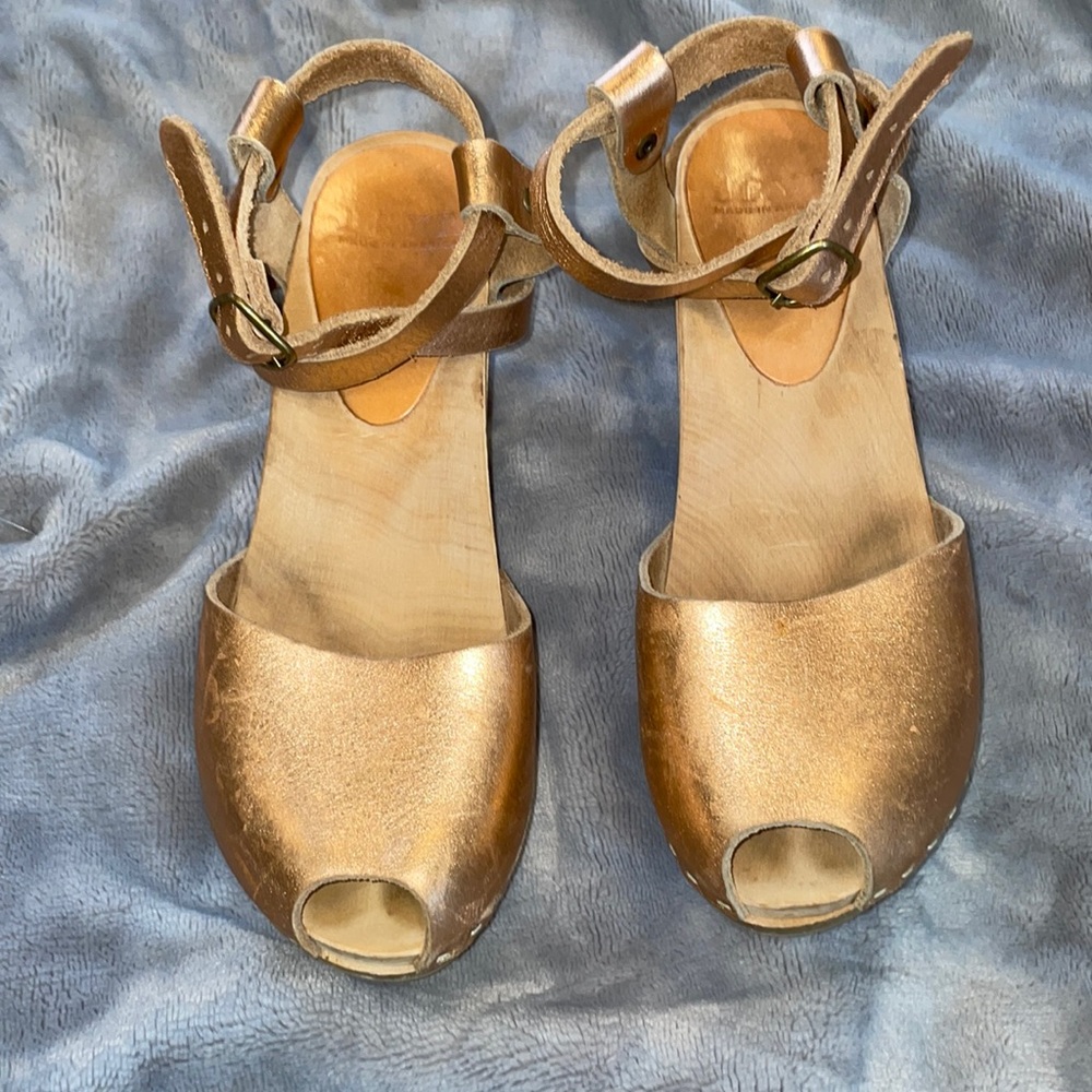 Rose Gold Bryr Clog Heels